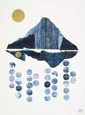Self Reflection by Melinda Jane, Mixed Media, Modern