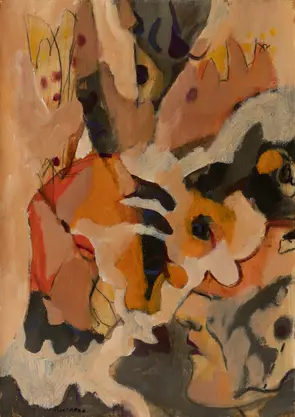 Semi abstract figures - Man and bird