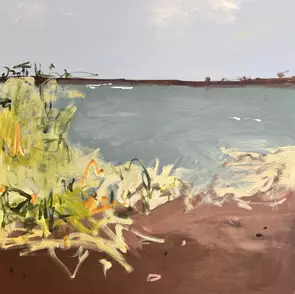 Harmony by Carolyne Jane is a gentle, expressive abstract that beautifully captures the peaceful balance between land, sea, …