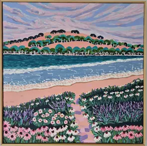 It has an wonderful rhythm, beautiful colour harmonious, and a joyful impression.