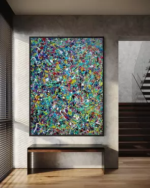 Vivid tangles by Jonathan Redmayne, Acrylic, Abstract
