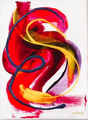 Neon Flash 1 by Gary Broley, Acrylic, Abstract