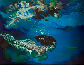 Deeper and Down by Pascale Garlinge, Acrylic