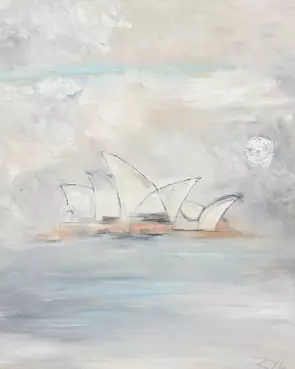 Misty Opera House 2 by ZYL ZYLBAT, Oil