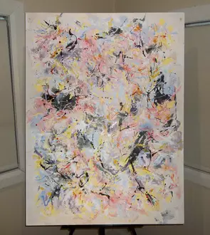 One by Jennifer Moore, Acrylic, Abstract