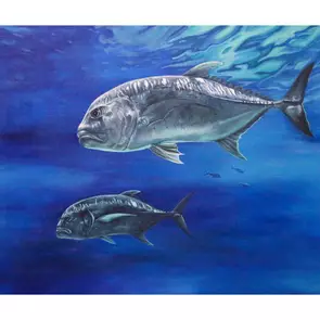 Giant Trevally by Caitlin Lever, Acrylic