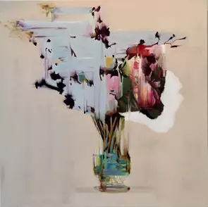 Fill in the Blanks by Nicole Sacks, Oil, Abstract