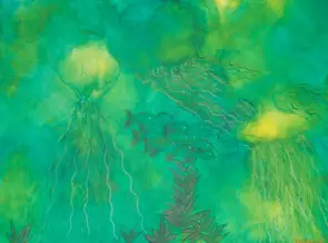 OCEAN JEWEL BOX by Amanda McSweeney, Acrylic, Abstract