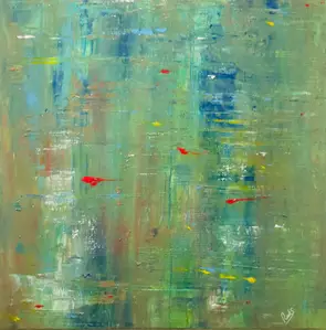 Réflexions 2 Hiver by Rick Smith, Acrylic, Abstract
