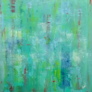 Réflexions 3 Printemps by Rick Smith, Acrylic, Abstract
