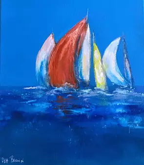 St Helena Cup by Deb Brown, Acrylic, Impressionism