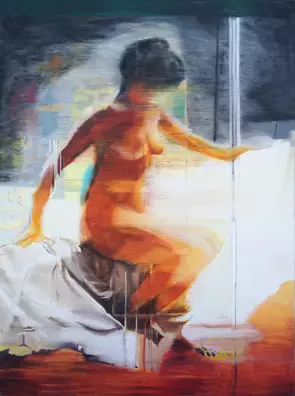 Nude (Moonlit) by Nicole Sacks, Oil