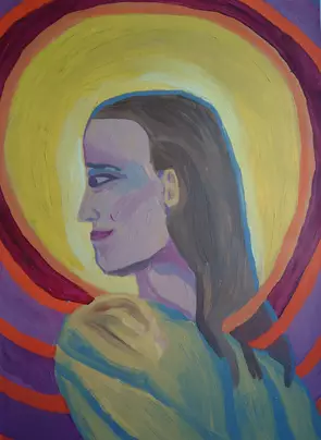 PRAYER. by Paula Reilly, Acrylic