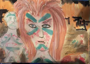 Boudica Fury by Bruce Scott, Oil