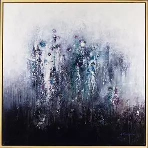 Rise - Framed by Jennifer Ramey, Mixed Media, Abstract