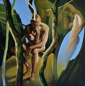 A Dilemna of Choice by alan morrison, Acrylic