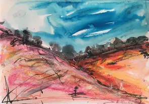 Wild and Untamed by Kim Passalaqua, Watercolour