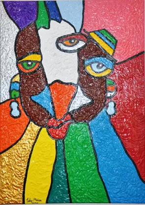 Romance in Durango by John Mason, Acrylic, Abstract