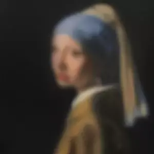Blurred Old Master baroque portrait.