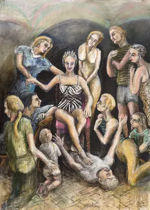 Devotional by Greg Cliffe, Mixed Media, Pop
