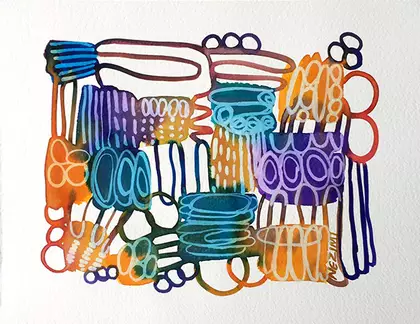 What I remember... by Ne Zimi, Watercolour, Abstract