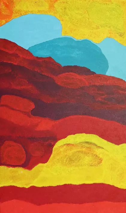 Warm vibrant colors Cloud like appearance