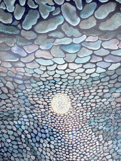 Night Spectacle - Alice Springs by Margaret Fredrickson, Oil, Abstract