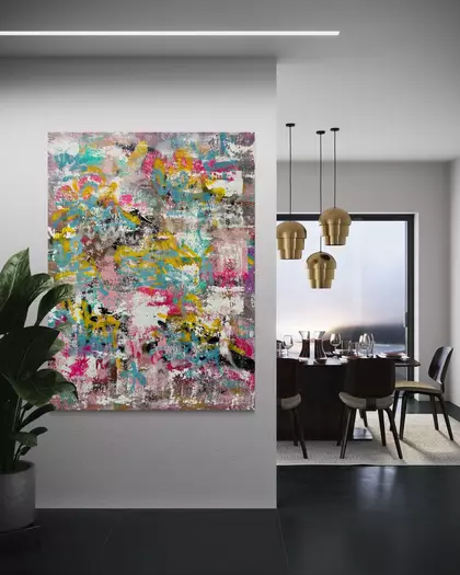 Street vibrations by Jonathan Redmayne, Acrylic, Abstract