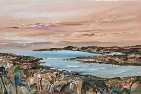 61cm x 91cm Signed front and back Original landscape artwork by Amanda Skye