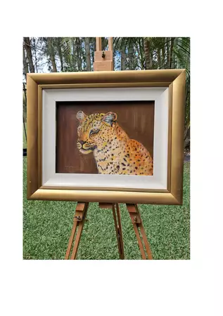 African Big Five Leopard — shown hanging