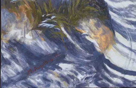 A hot sunny day driving down to the beach midday through the bush — artist's signature