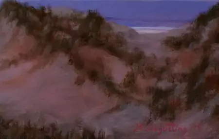It's starting to get light with colour starting to show as the dawn of the day begins. — artist's signature
