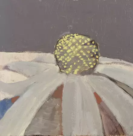 Gentle quiet landscape with flannel flower