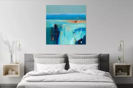 Ocean, beach, waterfall and underwater caverns — shown hanging