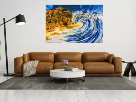 Profound Depth ‘ by Carmen Jackson Art — shown in a room setting