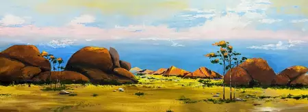 outback Dream by Tom Roso, Acrylic, Impressionism
