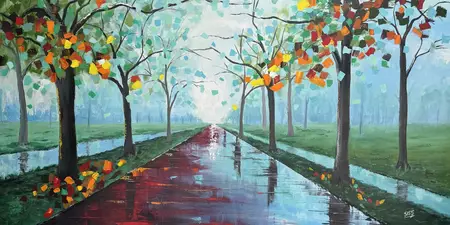 Direct Drive by Tom Roso, Acrylic, Impressionism