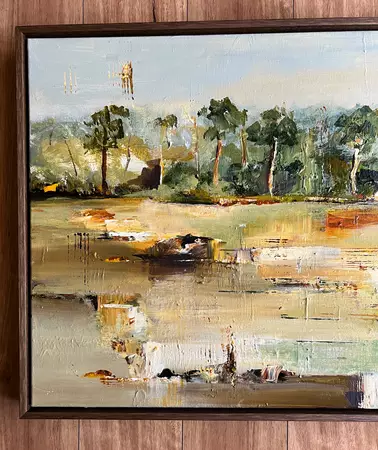 An abstracted landscape... an open space to reflect and turn our thoughts inwards.