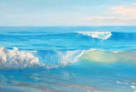 A colourful wave — detail