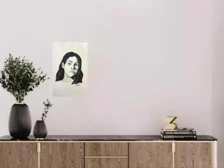Portrait Work by Sarah Knowles — shown in a room setting