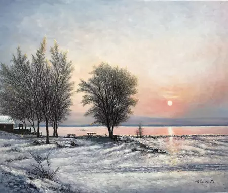 WINTER by Alex Mo, Oil