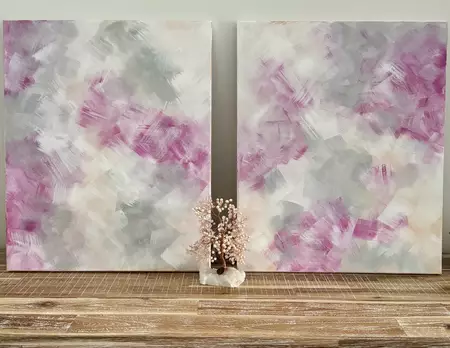 Set of 2 modern abstracts