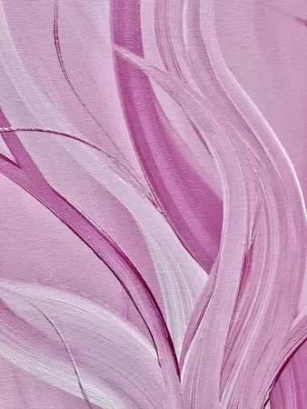 Abstract floral pink tones — artist's signature