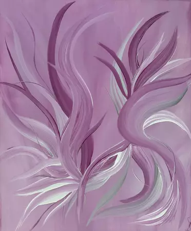 Abstract floral pink tones