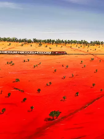 Outback Passing Through 2 by Gary Broley — detail
