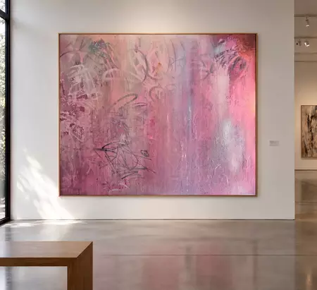 Pink Abstract Graffiti