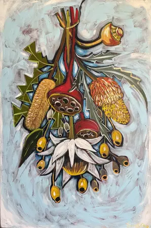 Red Seedpod by Lucy Car