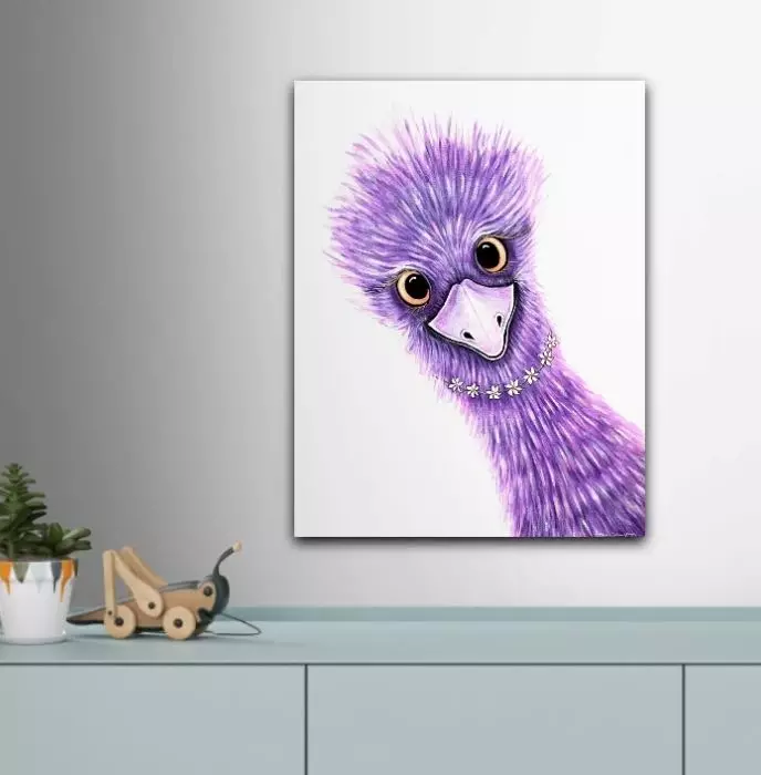 Quirky Emu Daisy by Linda Callaghan