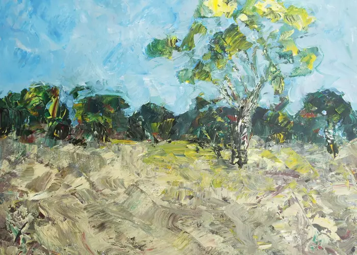 Australian landscape bush painting 03923 by andrew neilan (naylan)