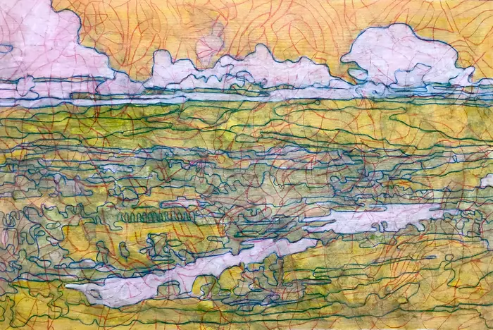 Landscape after Streeton by Ray David